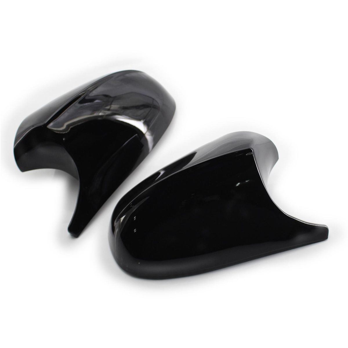 Rearview M3 Style Side Mirror Shells Side Wing Mirror Cover Cap Bright Black Style Pair Replacement for BMW E90 E91 E92 E93 Facelifted 08-12