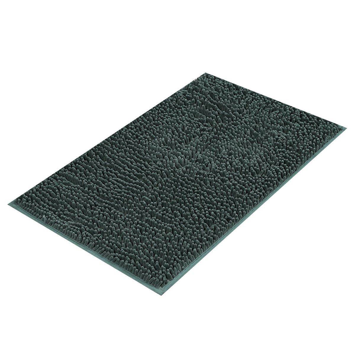 Door Carpet Short Velvet Chenille Floor Mat Door Carpet Decoration Green