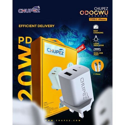 Odogwu Super Fast Charger Type C To Iphone 20W