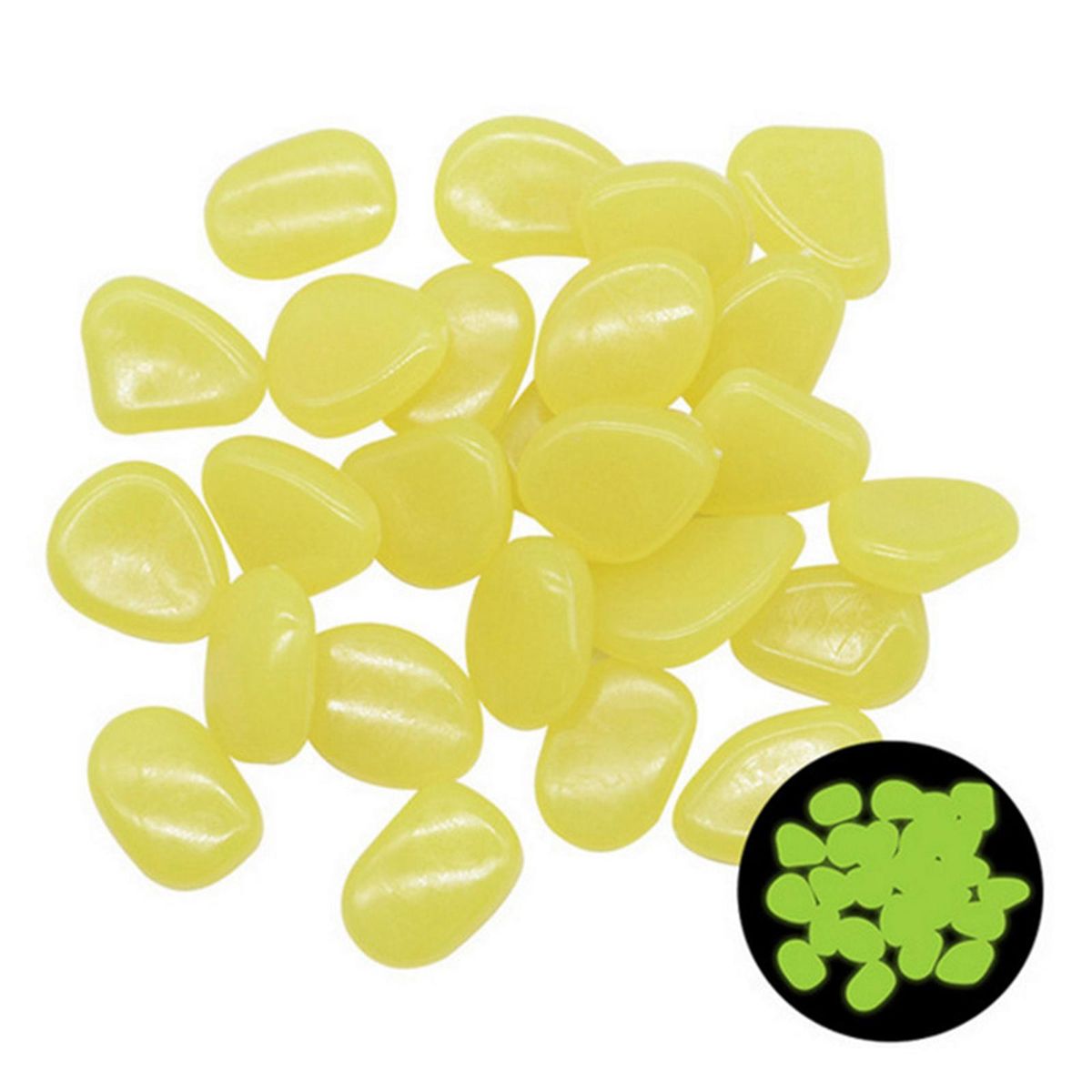 Fluorescent Luminous  Landscaping Crafts Dark For Patio Yellow