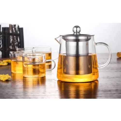 Transparent Jug With 3 Cups