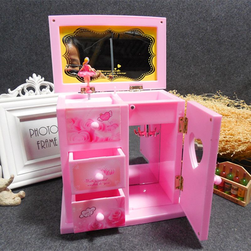 Music Box Ballet Princess Jewelry Music Box Girls Children Girls Happy Birthday-Jewelry Music Box A