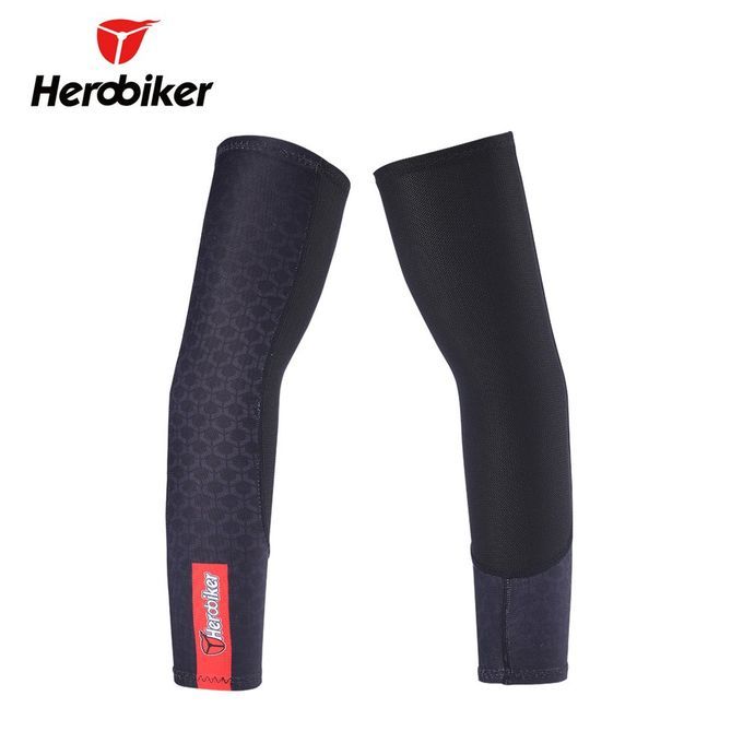 HEROBIKER UPF  + UV Prote Tion Riding  Y Ling  Ooling Arm Warmers  Over-black