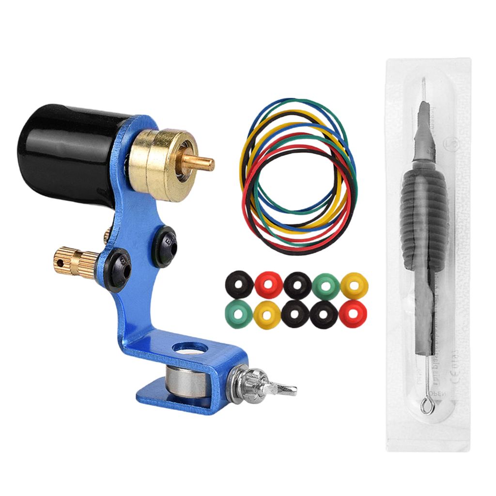 Complete Tattoo Kit Tattoo Liner Shader Machine Gun  Blue