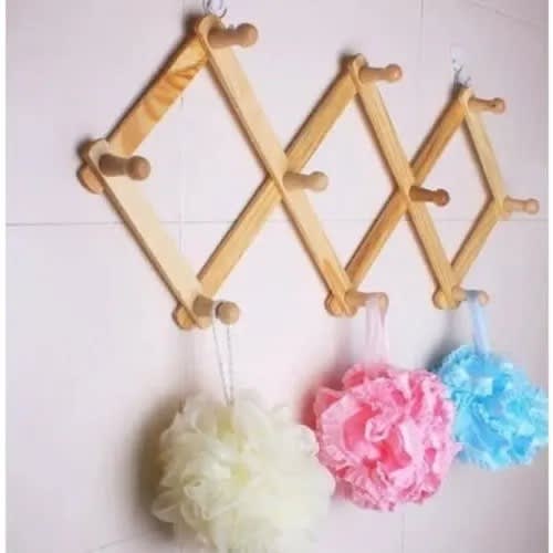 Wooden Bag And Wig Hanger