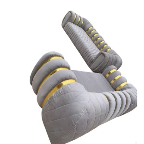 Omega Fur 7 Seater Sofa Set