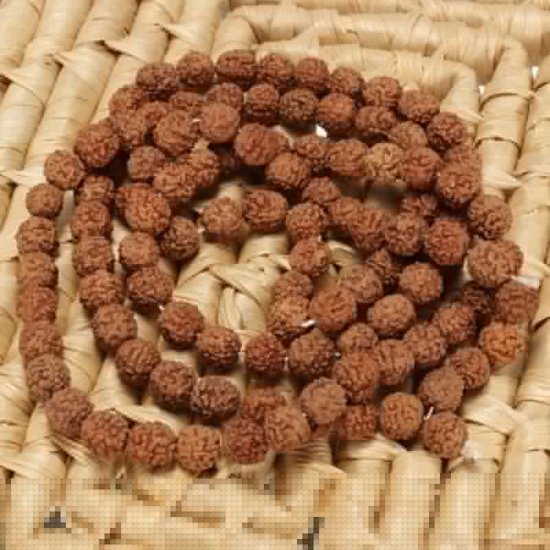 Natural Rudraksha Japa Mala 108 1 Bead Hindu Prayer For