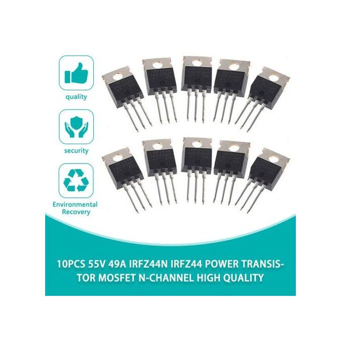 10pcs 55V 49A IRFZ44N IRFZ44 Power Transistor MOSFET N-Channel