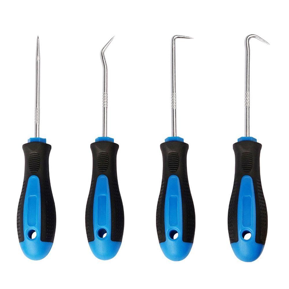 Car Long Pick and Hook Set Gaskets Puller Car Repairing Tools Kit Gaskets Removing Hook Car Oil Seal ORing Seal Disassembly Accessories