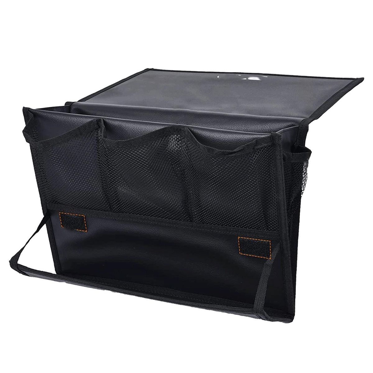 Tear-resistant Bedside Caddy Bedside Essentials Organizer for Remotes Black