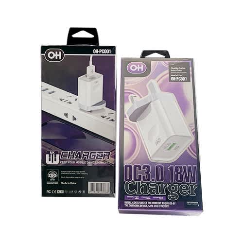 0H Wall Charger - Qc3.0 - 18w - White