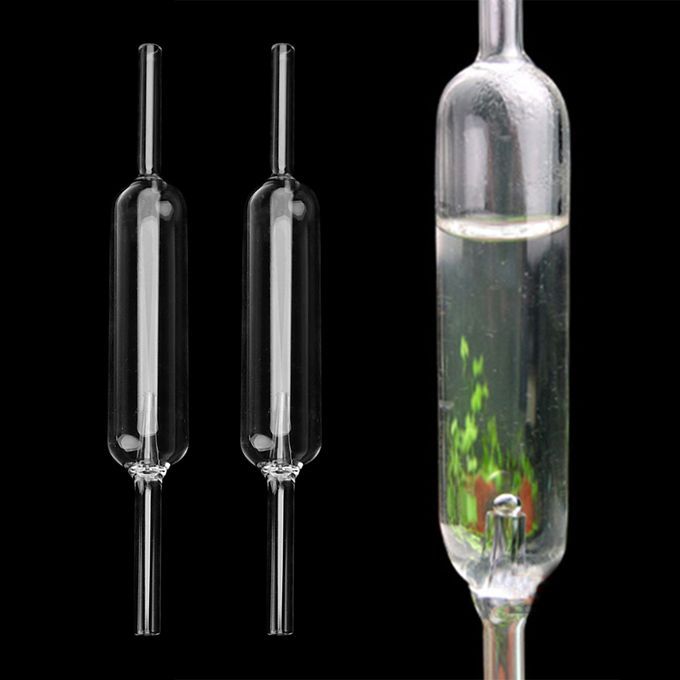 2x Aquarium   Tank CO2 Diffuser Bubble Counter With Suction Cup