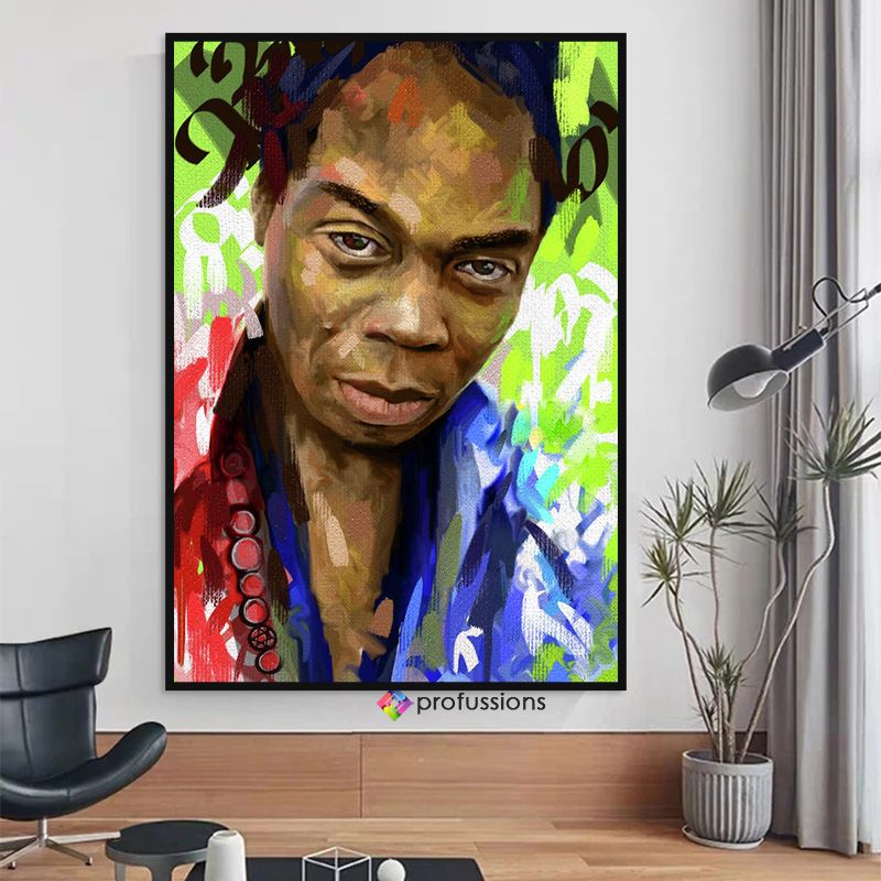 Wall Framed Fela Kuti Artwork Painting Design