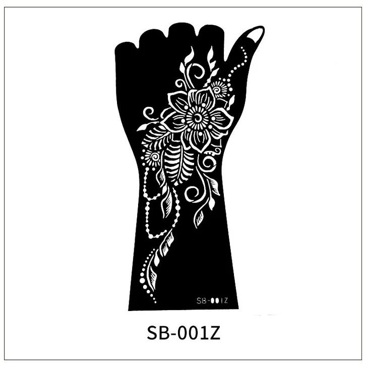 Reusable Henna Tattoo Temporary Stencil Template Sticker