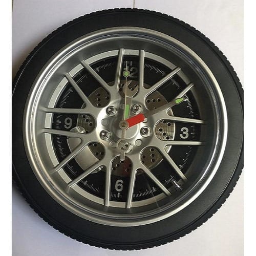 Wheel Designed Wall Clock