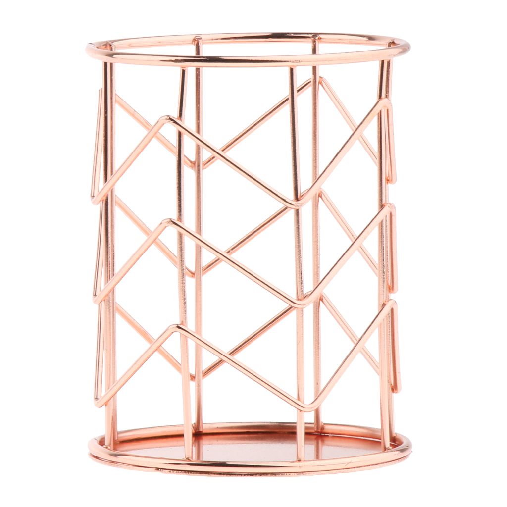 Wire Mesh Holder Rose Gold