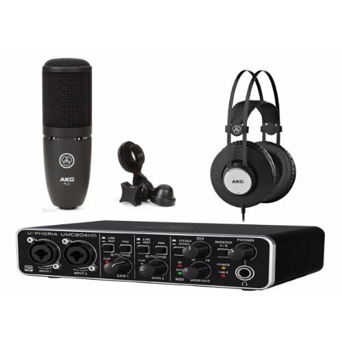 Umc204hd With Mic And K72 Headphone