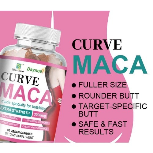 Curve Maca For Buttocks & Hip Enlargement & Firming Gummies - 60 Gummies