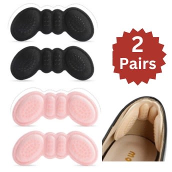 Heel Anti Blister Insole - Black  Pink