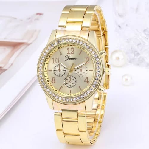 Unisex Casual Wrist Watch - Gold
