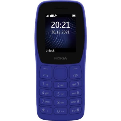 105 - 1.77" - Dual Sim - 4MB ROM - FM Wireless Radio -Blue