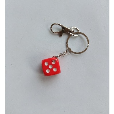 Dice Key Chain - Red