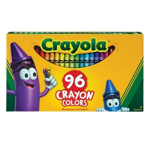 Crayola Crayon Set - 96 Pcs Of Colouring Sets - 96 Colours Sharpener Included - FST