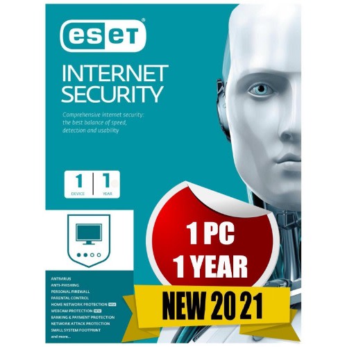 Nod32 Internet Security 2021 - 1 Year 1 Device (license Key