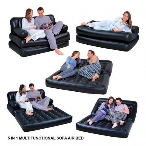 Bestway 5 In1 Inflatable  Air Bed + Inflatable Pump