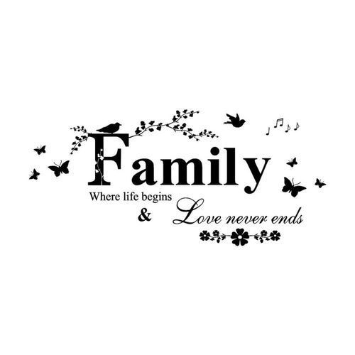 Family Decoration Background DIY Wall Stickers