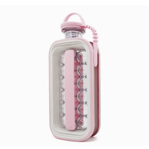 2 In 1 Portable Ice Ball Maker Bottle - 17 Grids