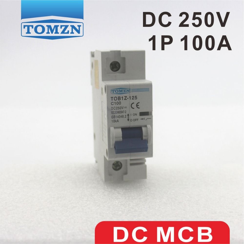 1P 100A DC 250V Circuit Breaker FOR PV