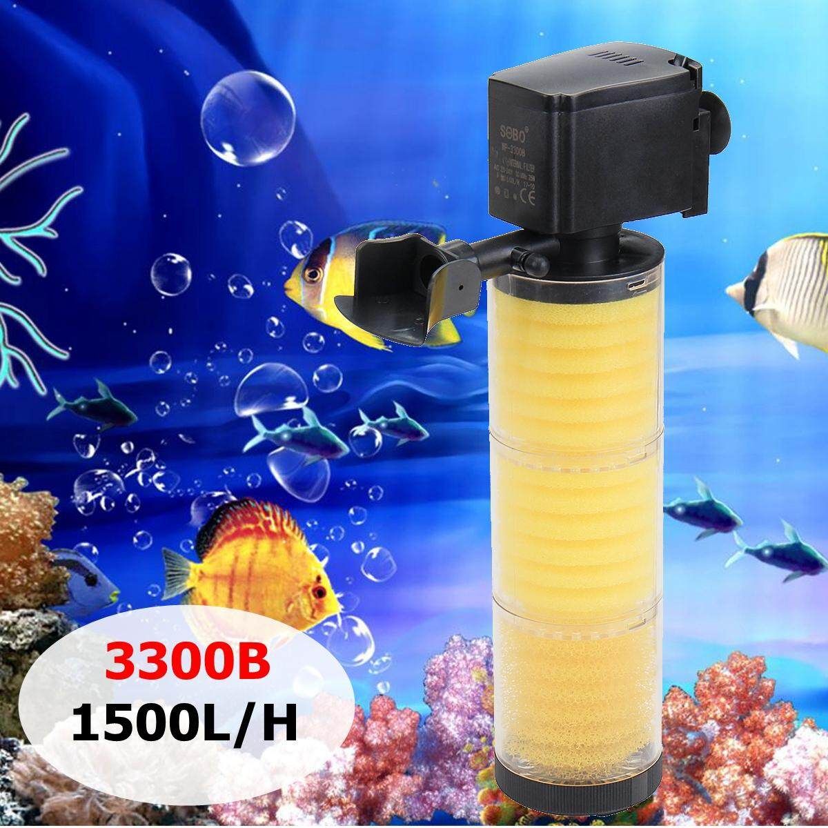 1200/1500 / 1800L / H Internal Filter Aquarium Filter Filter Pump Aquarium Pump 20-30W 25W 1500L/H