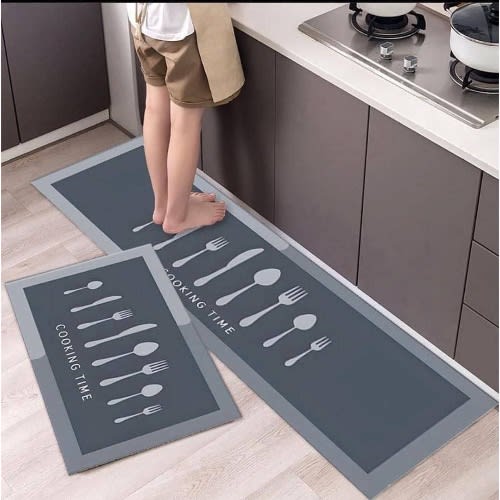 2 In 1 Water Absorbing Kitchen Runner Mat