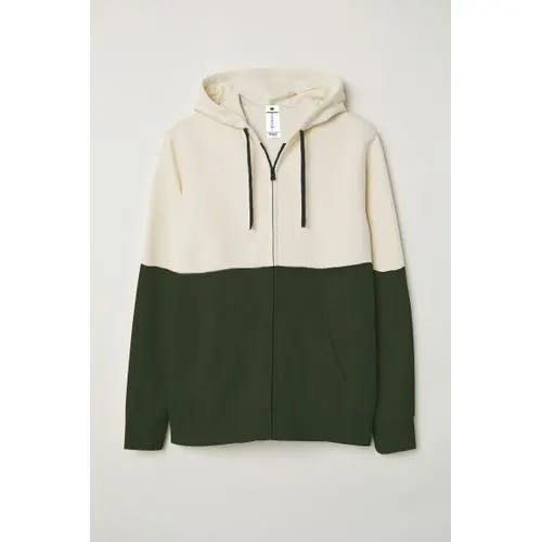 Sweatshirt - Green & Cream