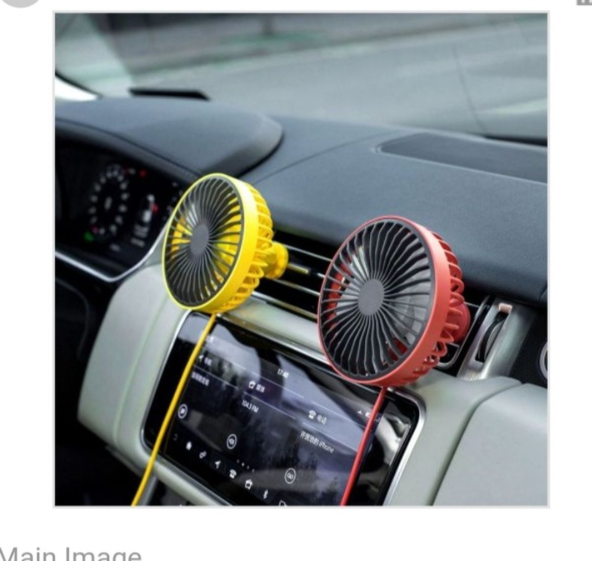 Automatic Car Air Fan Adjustable With Light - USB
