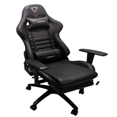 Furgle Game Chair With Footrest - Full Black