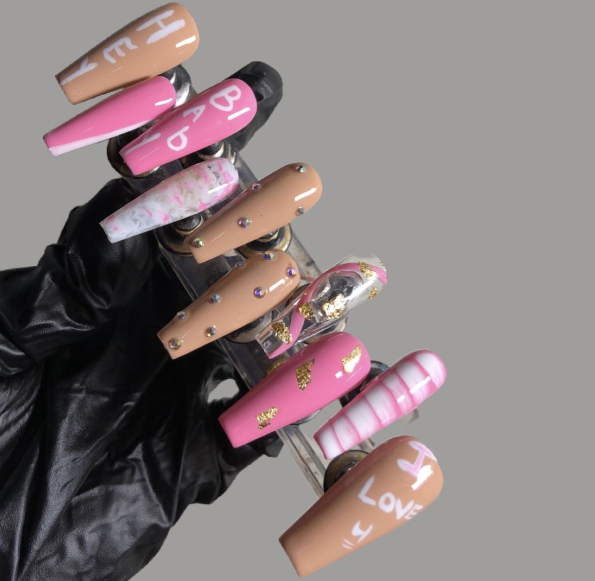 Classy Coffin Press On Nails Set +kit