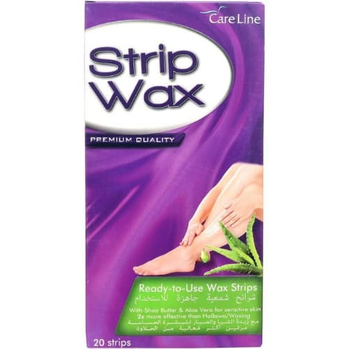 Careline Care Line Strip Wax - 20 Count With Shea Butter And Aloe Vera