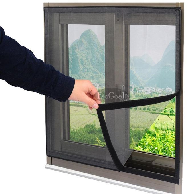EsoGoal DIY Mosquito Screen Window Net Kit With Stick Velcro