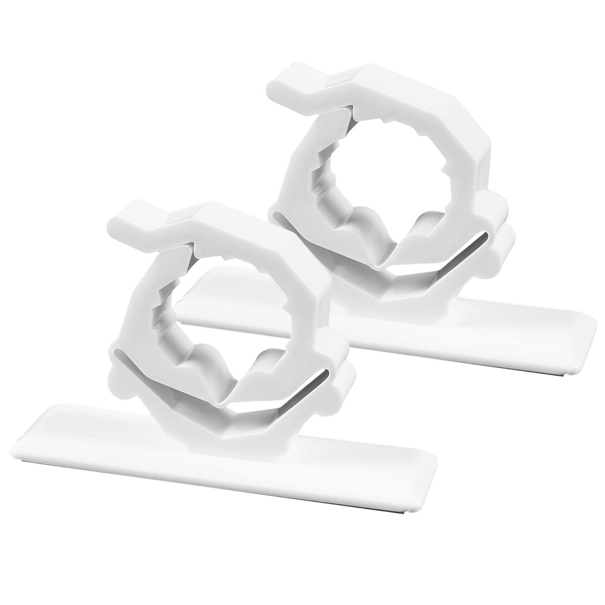 2pcs Wall Mounted Fishing Rod Holder Storage Clips Clamps