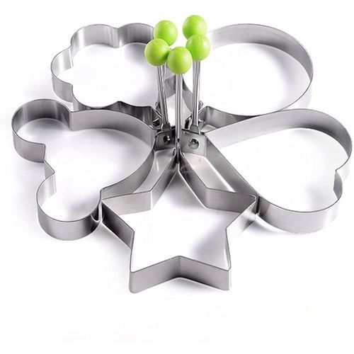 Stainless Steel Omelet Mold Non Stick Fried Egg Mold With Handle