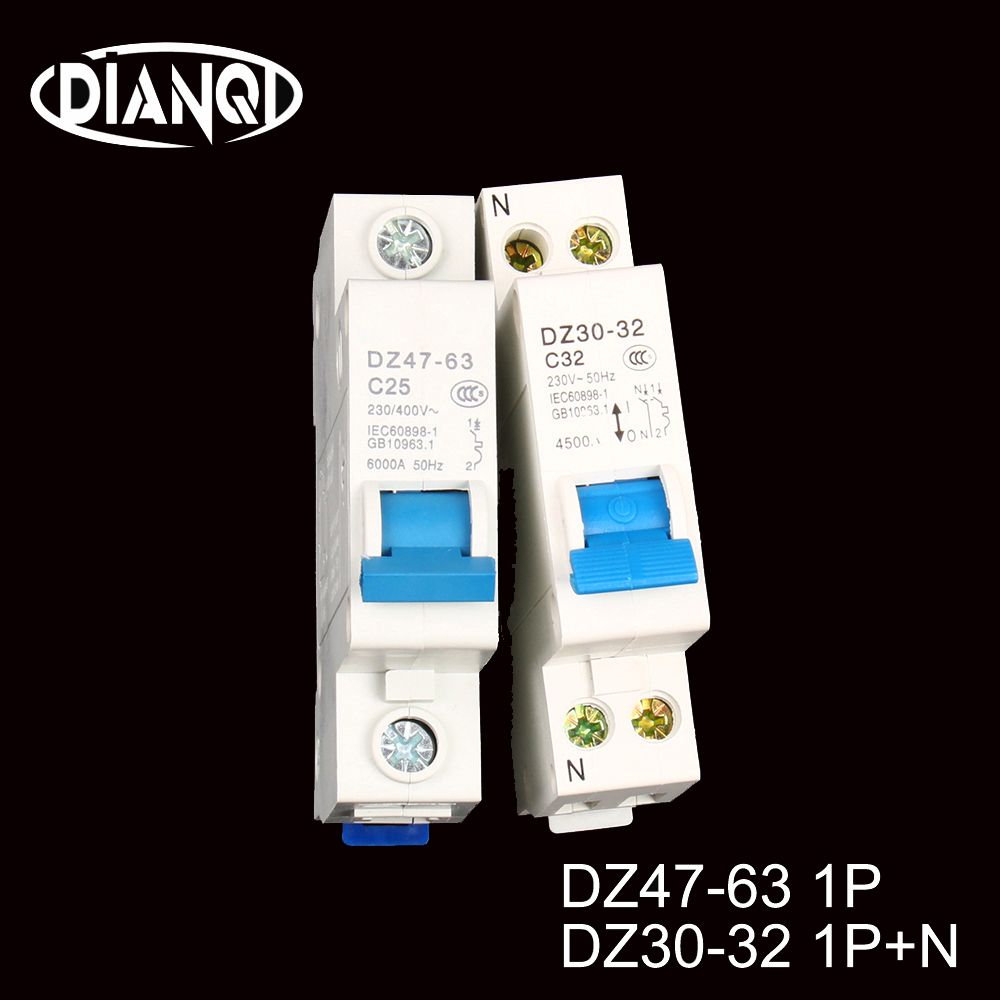 DZ30-32-1P+N DZ47-63-1P 10A-32A C45 Household Industry Air