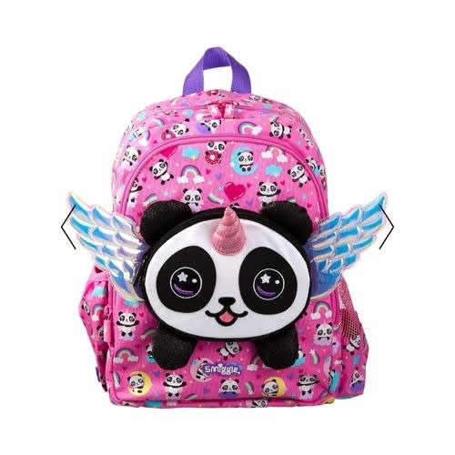 Panda Vroom Backpack - Baby Pink