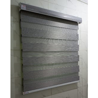 Toilet Size Window Blind - 0.8m By 1m - Grey