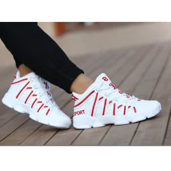 Sports Sneakers - Red White