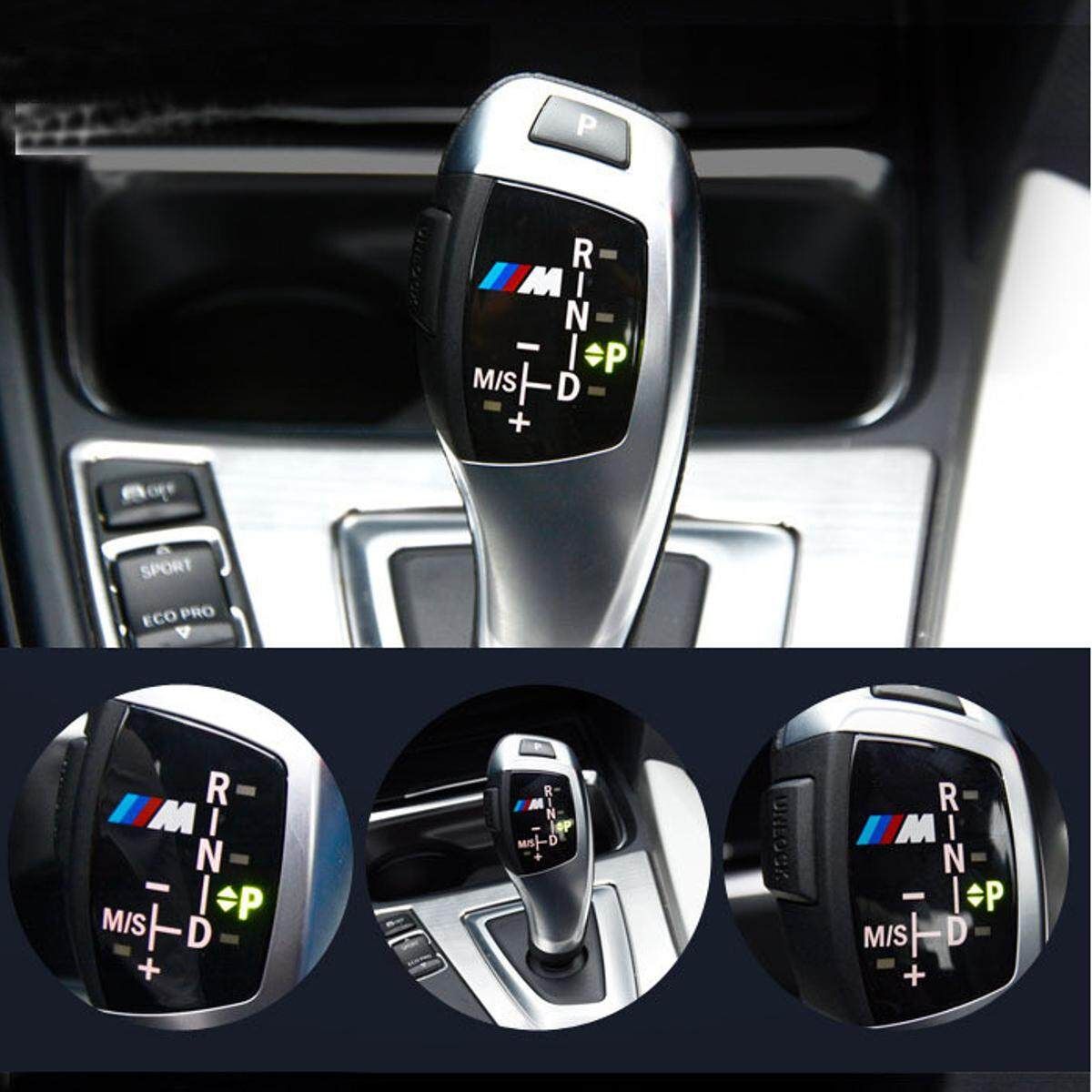 3D ABS M Motorsport Gear Knob Trim Sticker Cover For BMW X1 X3 X5 X6 M5 325i