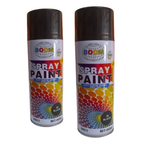 2pcs Spray Paint Black