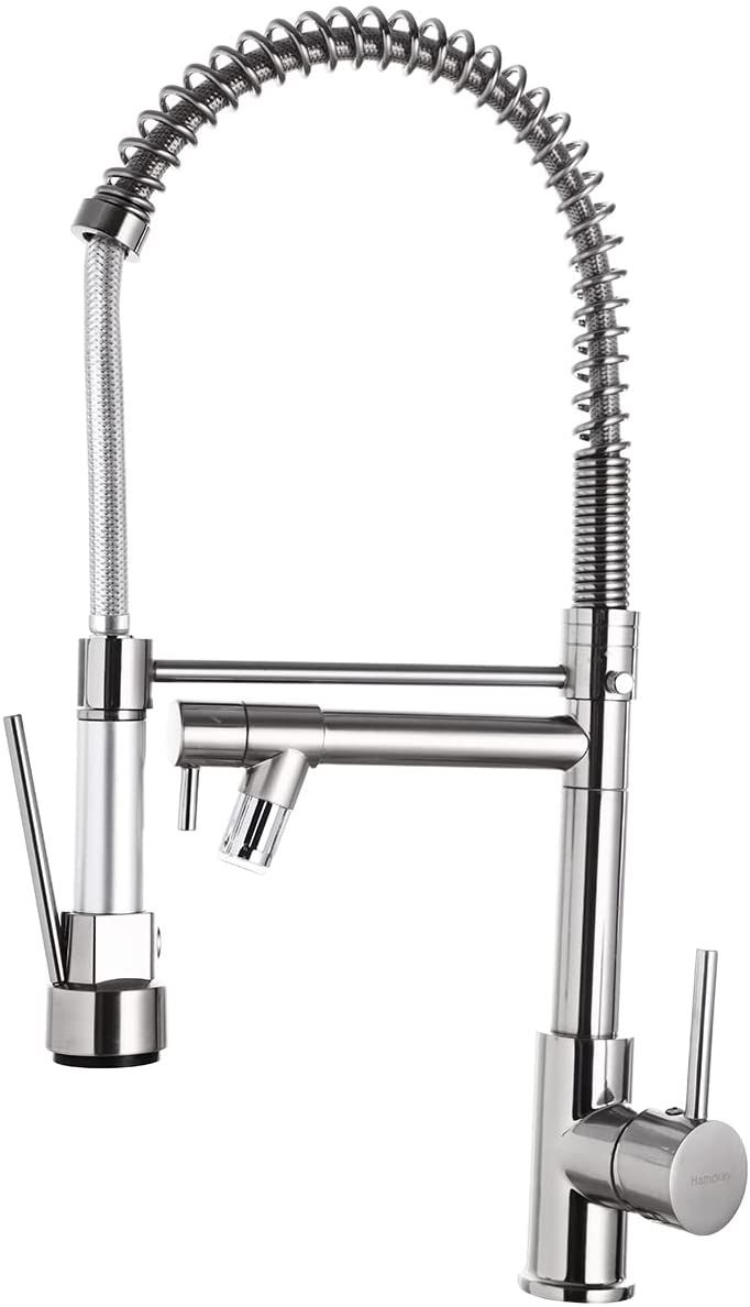 Faucet Two Function Black Mixer Tap For Kitchen With Sprayer