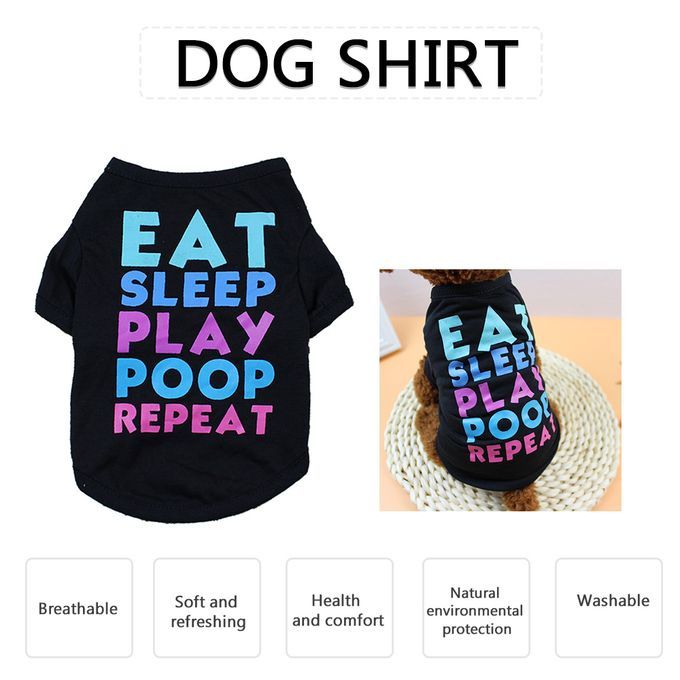 Dog Shirt Dog T-Shirts Dog Spring Summer Clothes Printed-XS